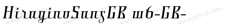 HiraginoSansGB w6-GB字体转换